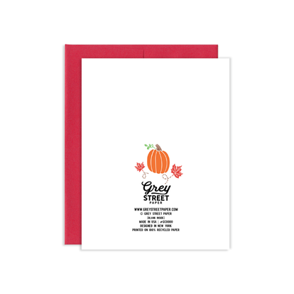 Pumpkin Spice Greeting Card *
