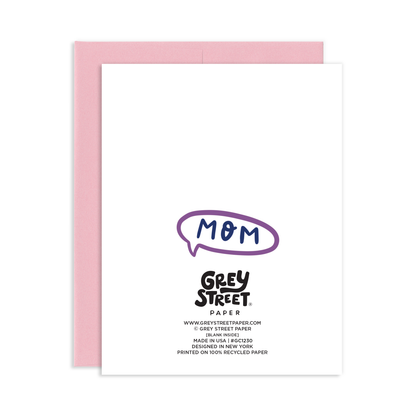 Mom Talk Bubbles Mother's Day Greeting Card