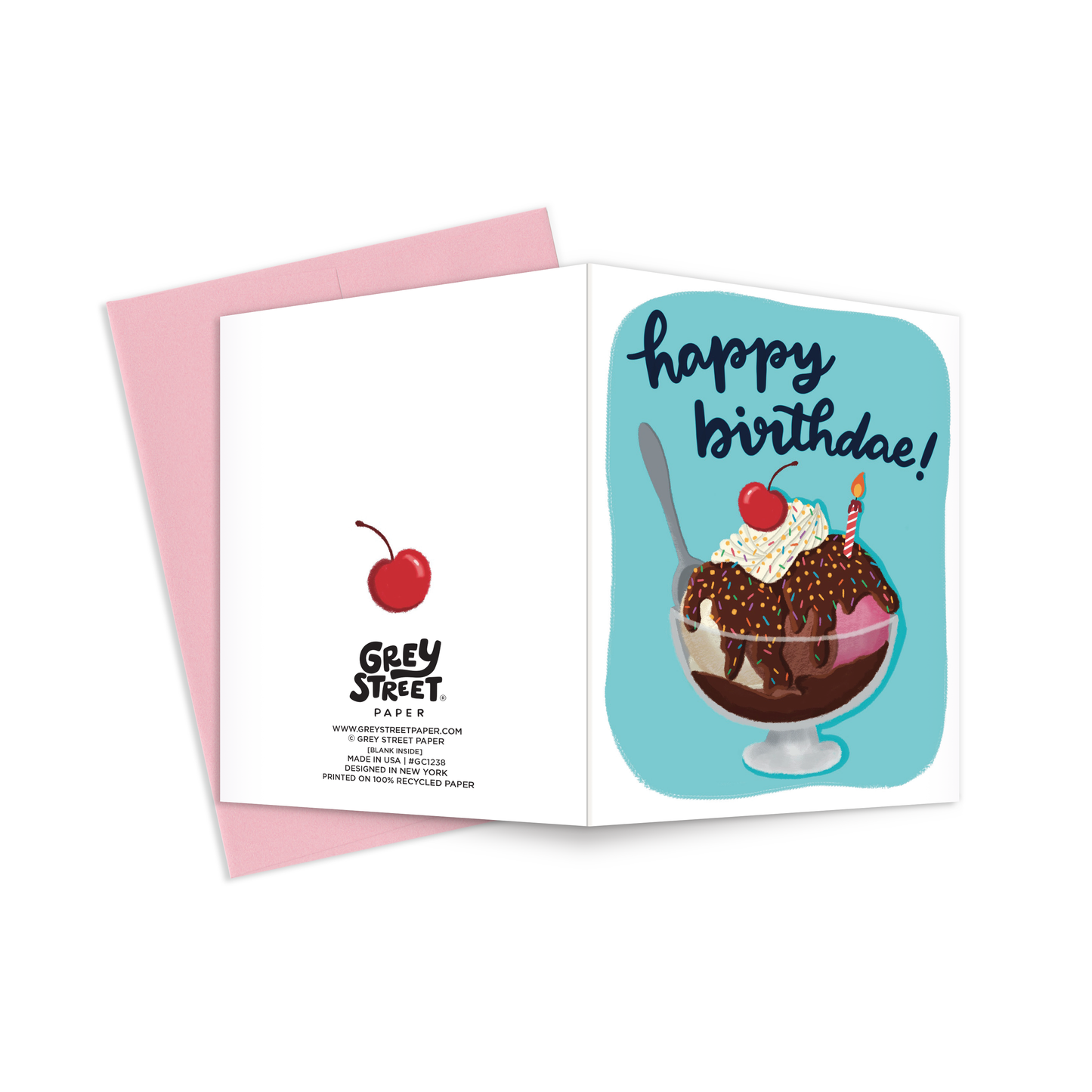 Happy Birthdae Ice Cream Greeting Card