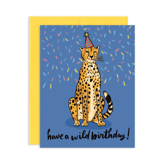 Have A Wild Birthday Cheetah Greeting Card