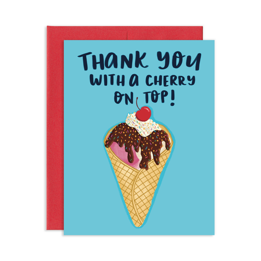 Thank You Sundae Greeting Card | Old Logo
