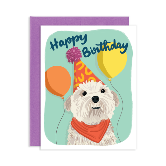 Trendy Birthday Dog Greeting Card