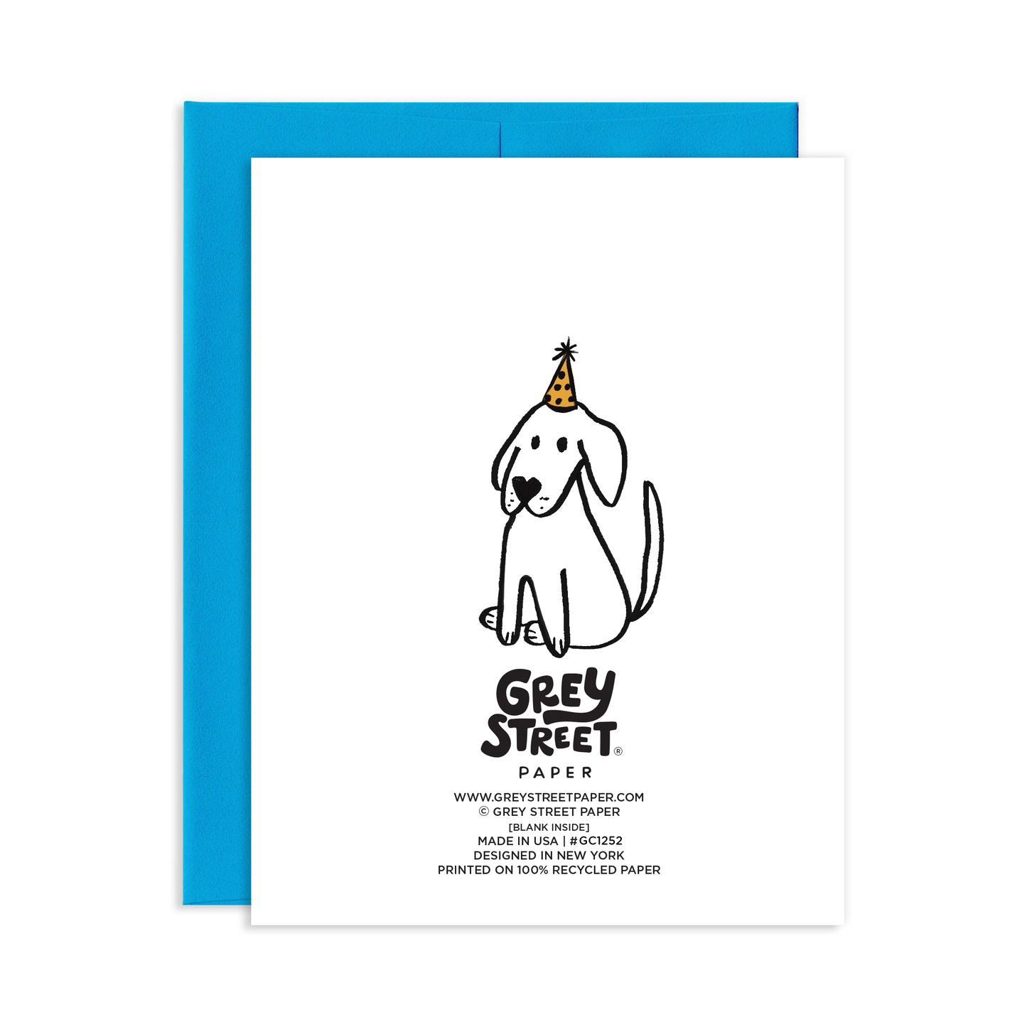 Party Hat Dog Greeting Card