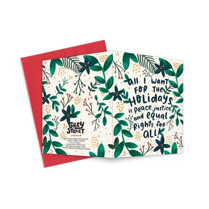 Holiday Justice Greeting Card