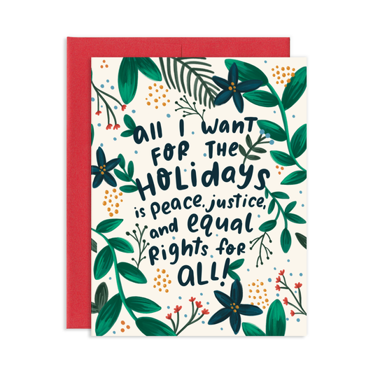 Holiday Justice Greeting Card