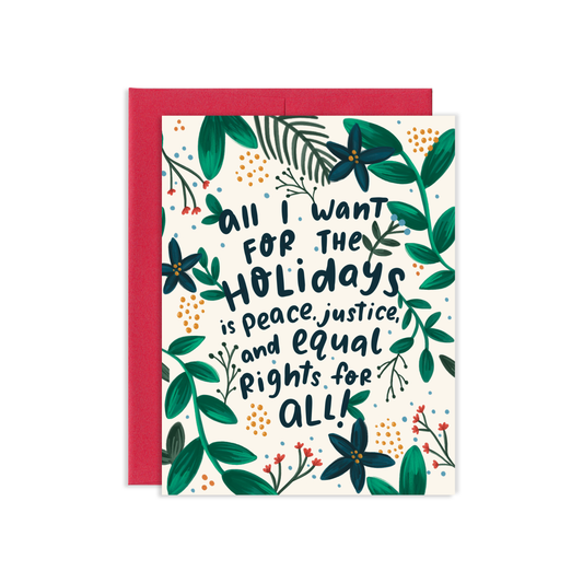 Holiday Justice Greeting Card | Old Logo