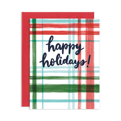 Plaid Holiday Greeting Card