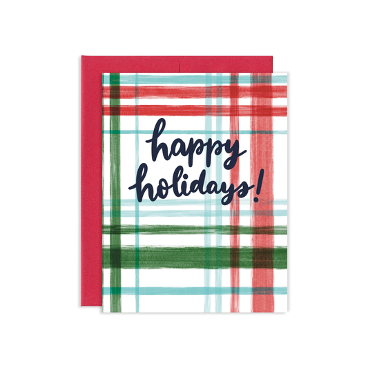Plaid Holiday Greeting Card | Old Logo