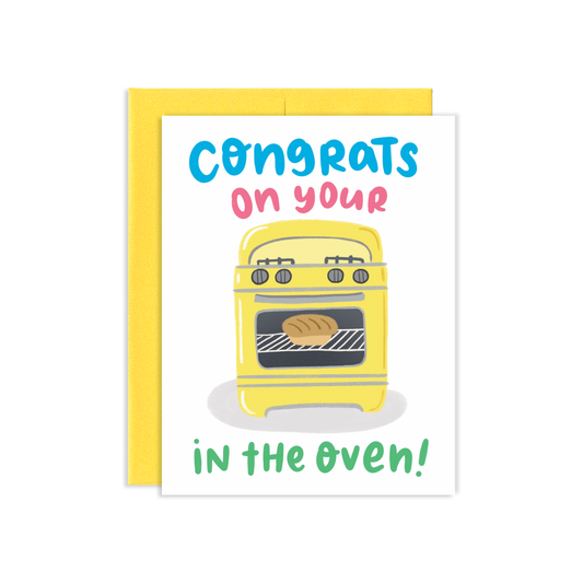 Bun In The Oven Greeting Card | Old Logo