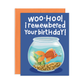 Goldfish Birthday Greeting Card