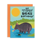 Hippo Big Ass Birthday Greeting Card