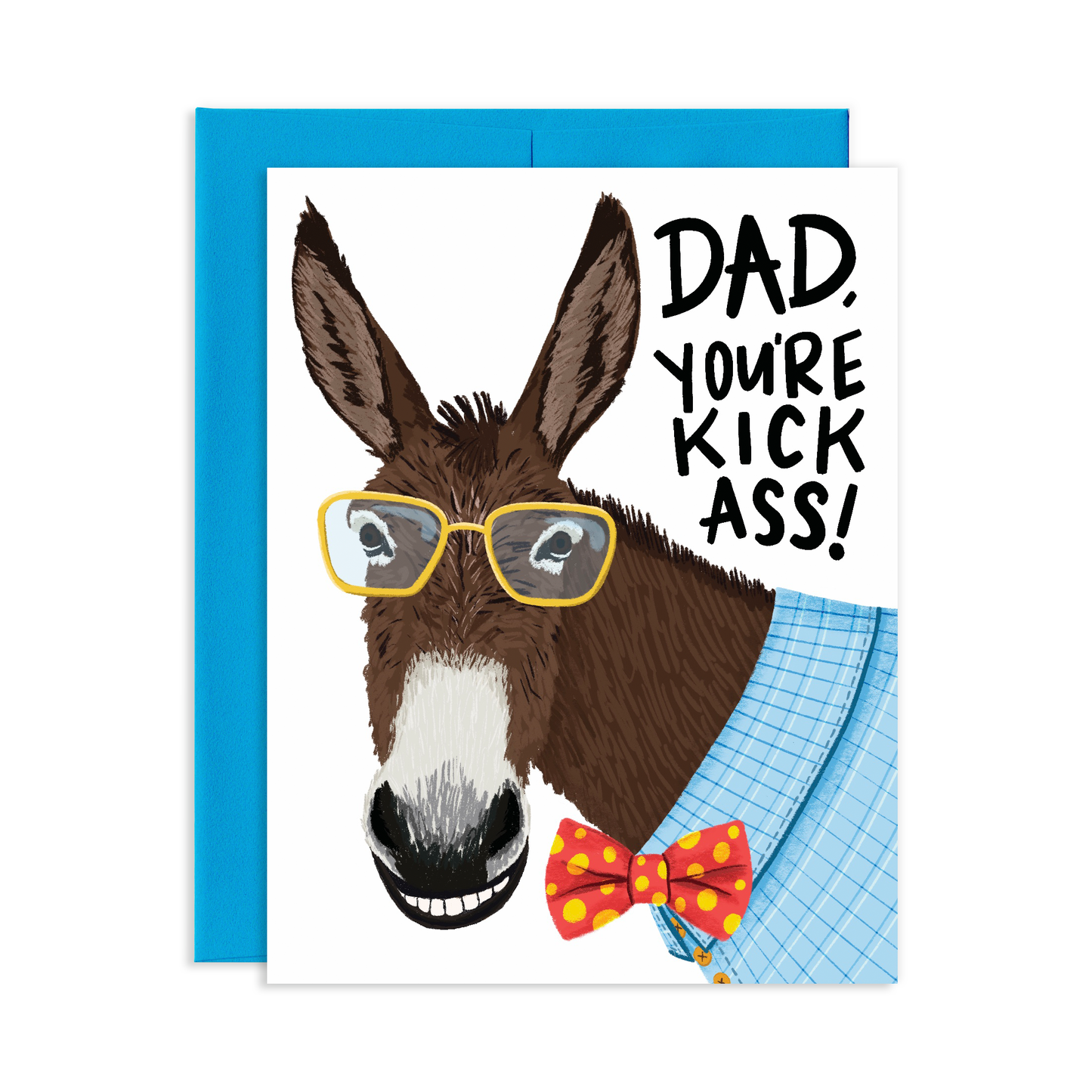 Kick Ass Donkey Dad Greeting Card