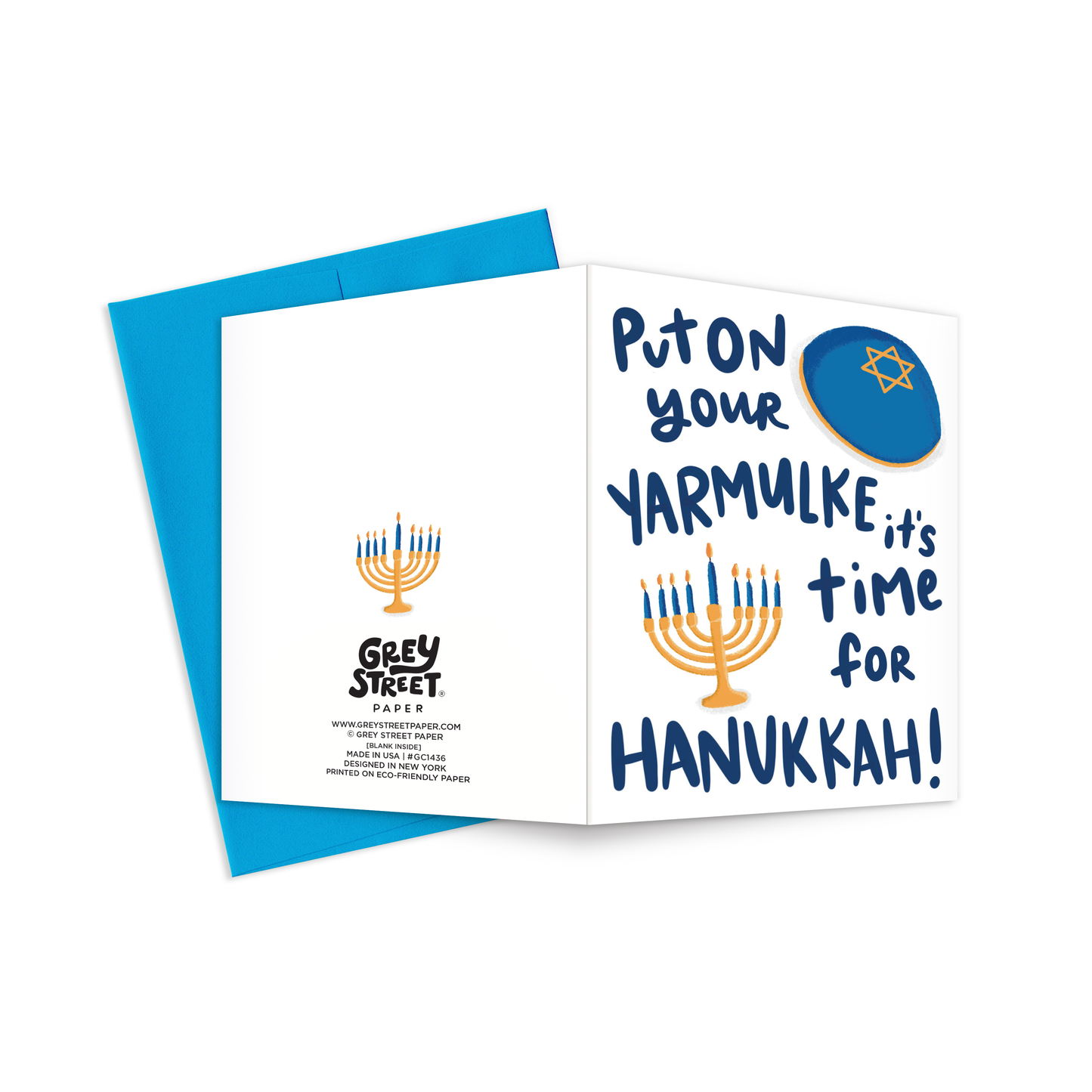 Chanukah Yarmulke Greeting Card