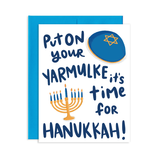 Chanukah Yarmulke Greeting Card