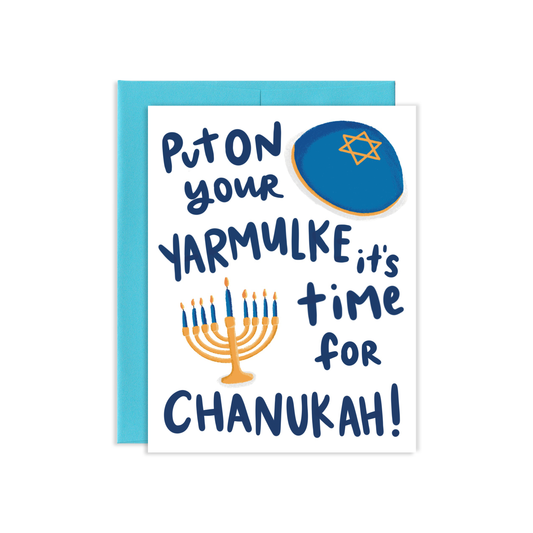 Chanukah Yarmulke Greeting Card | Old Logo