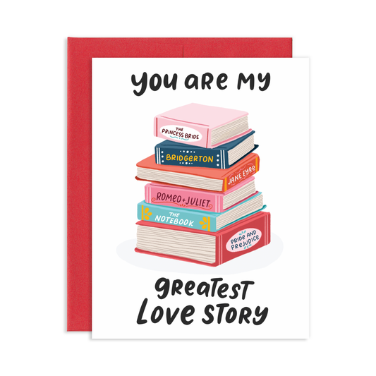 Books Love Story Greeting Card