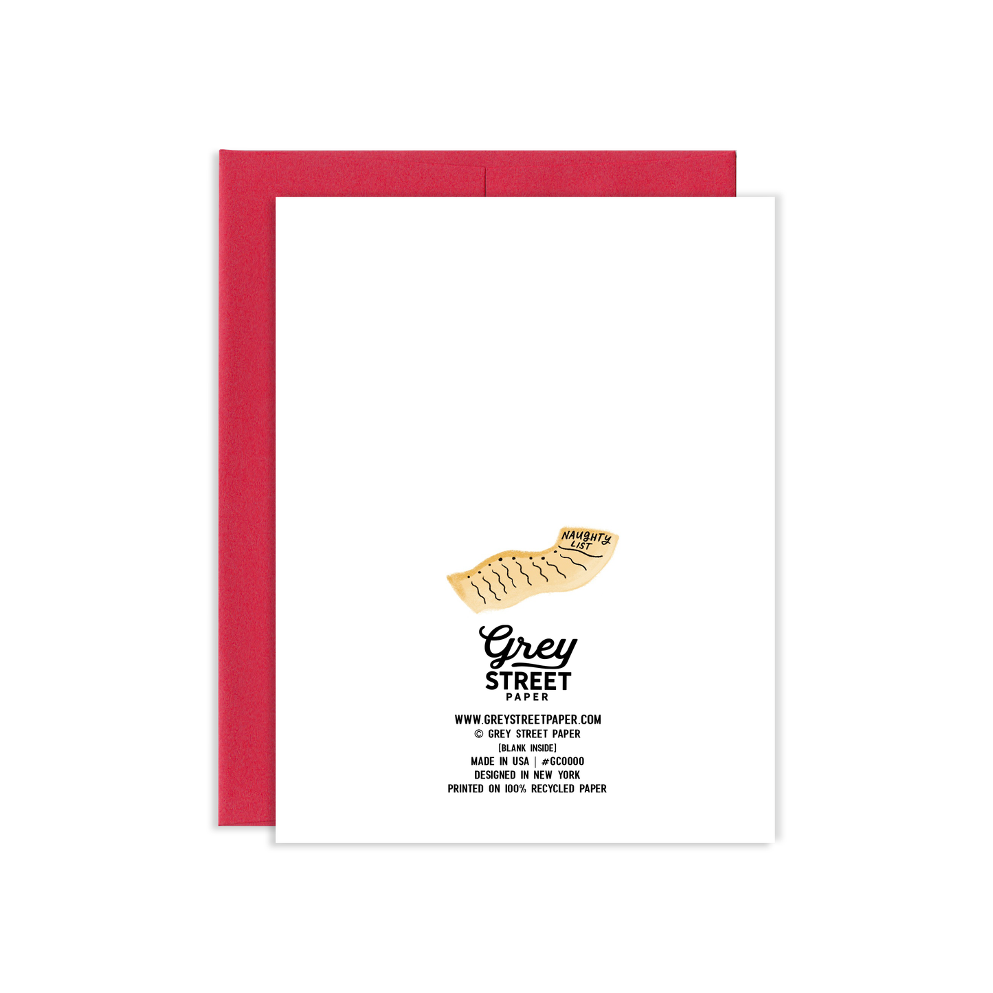 Naughty Hippo Holiday Greeting Card | Old Logo