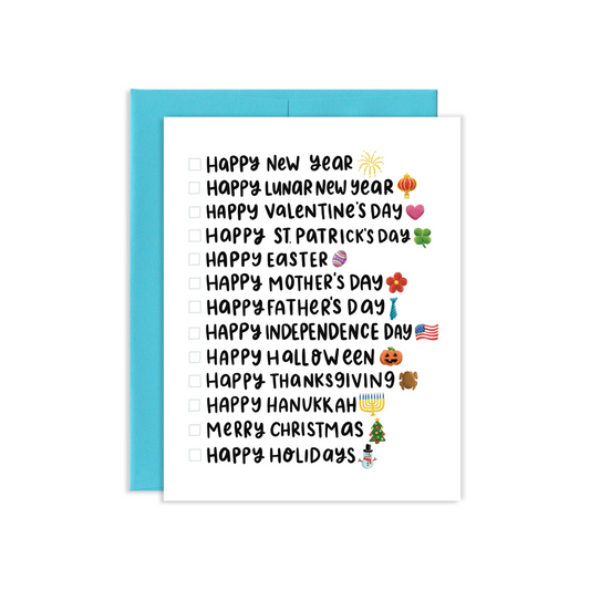 Happy Everything Greeting Card | Old Logo