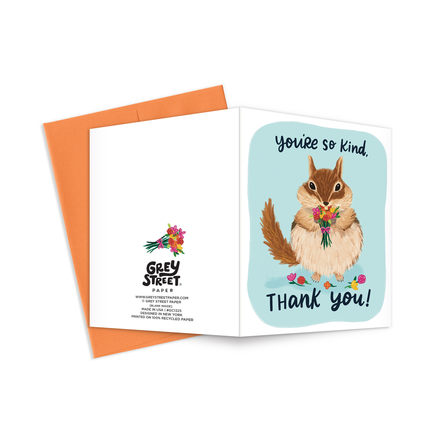 Chipmunk Thank You Greeting Card