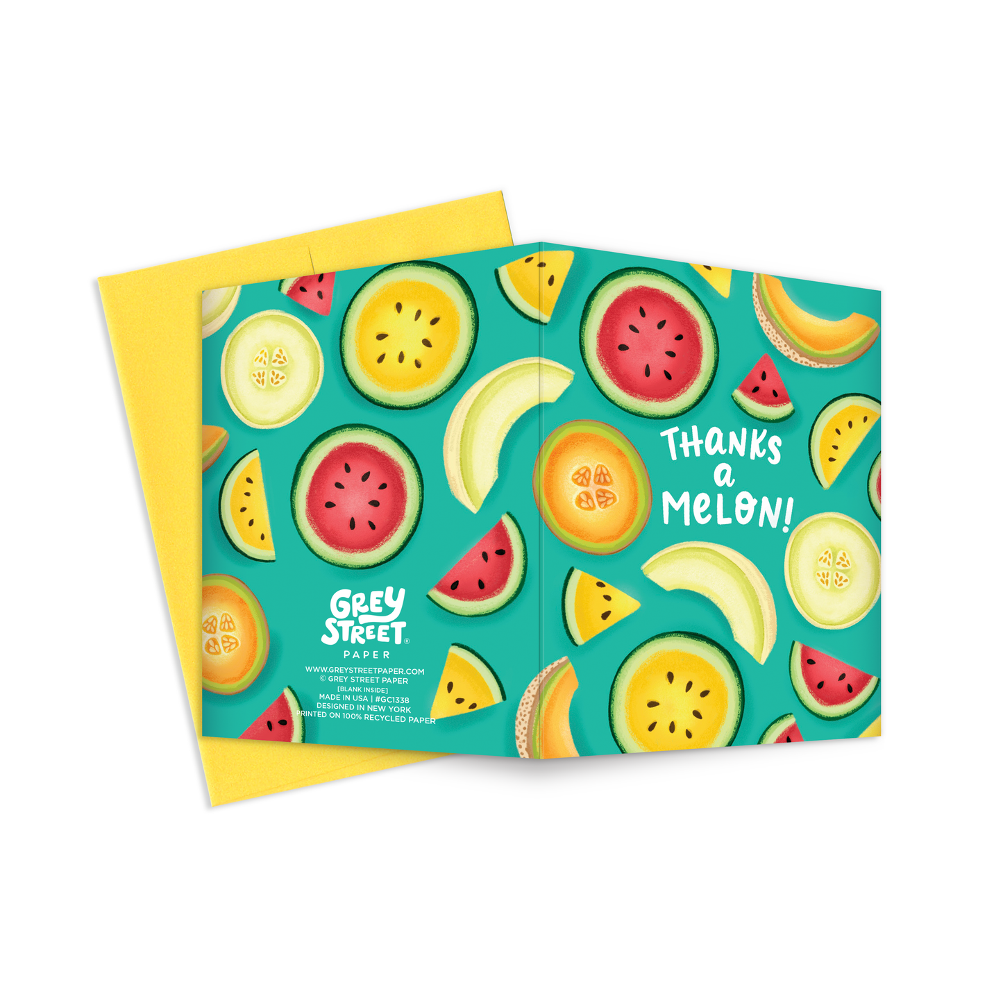 Thanks A Melon Thank You Greeting Card