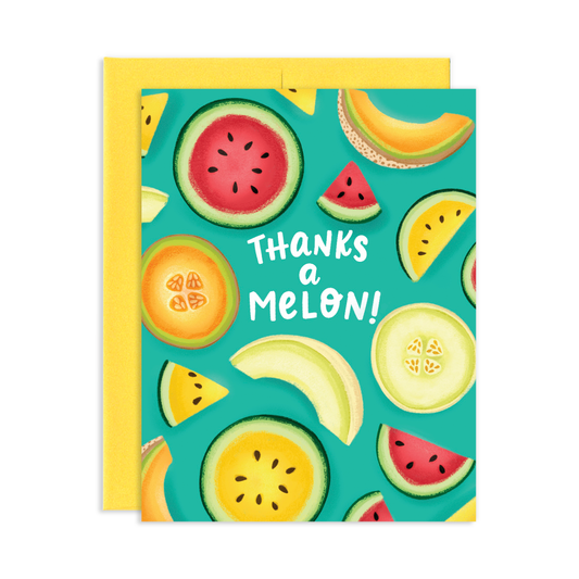 Thanks A Melon Thank You Greeting Card | Old Logo