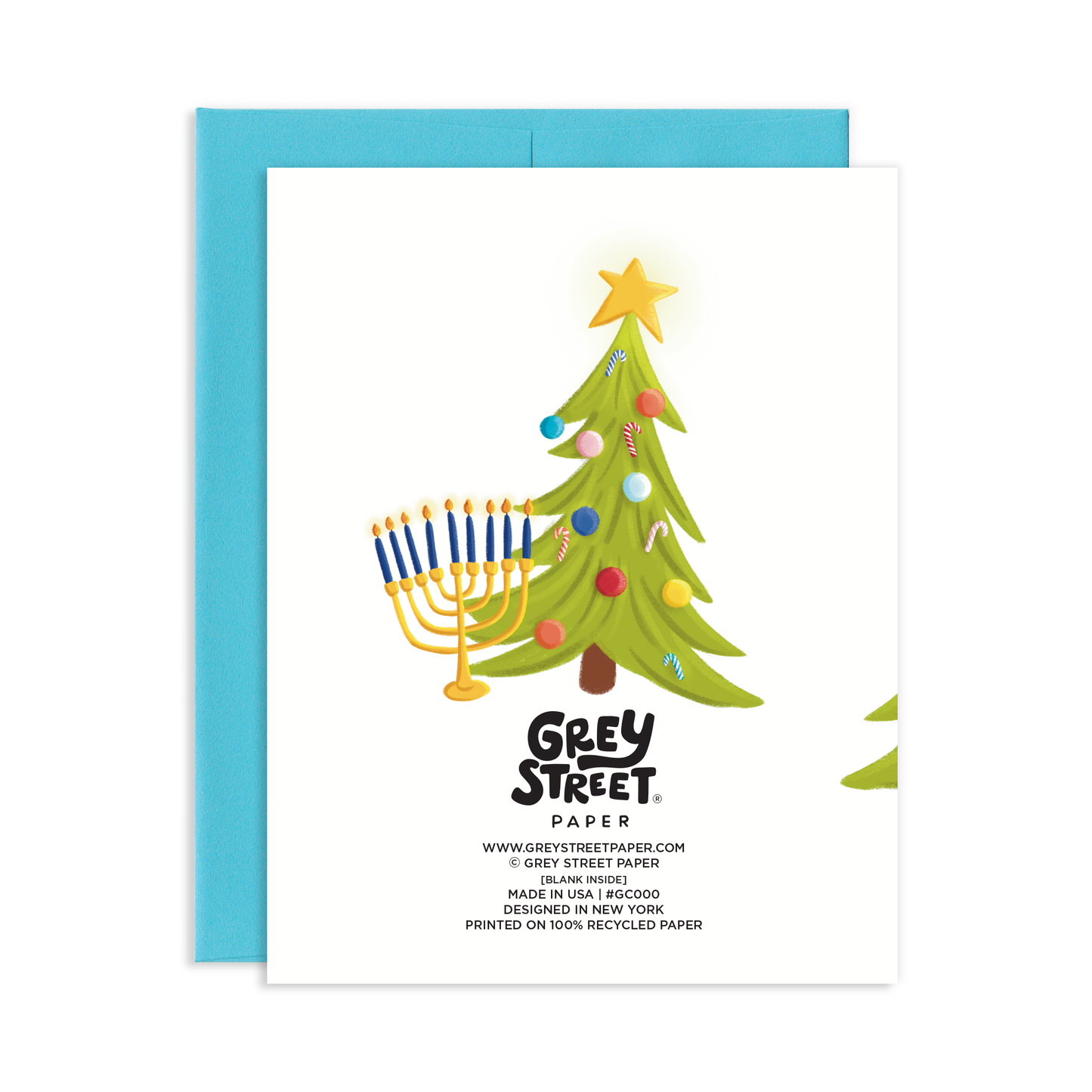 Double Presents Christmukkah Hanukkah Christmas  Greeting Card