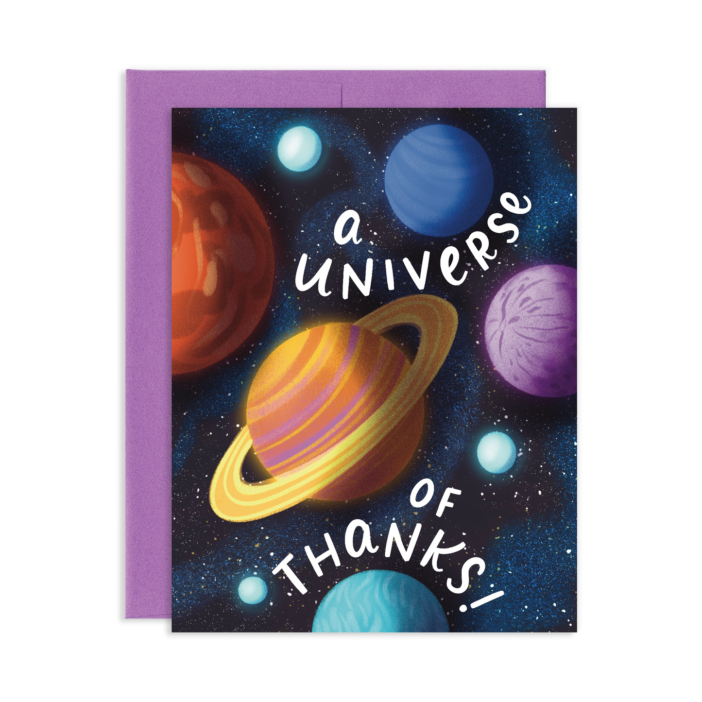 Universe Of Thanks Thank You Greeting Card