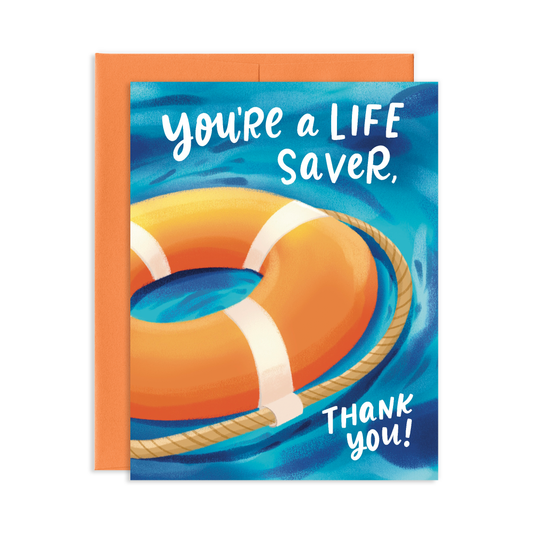 Live Saver Thank You Greeting Card