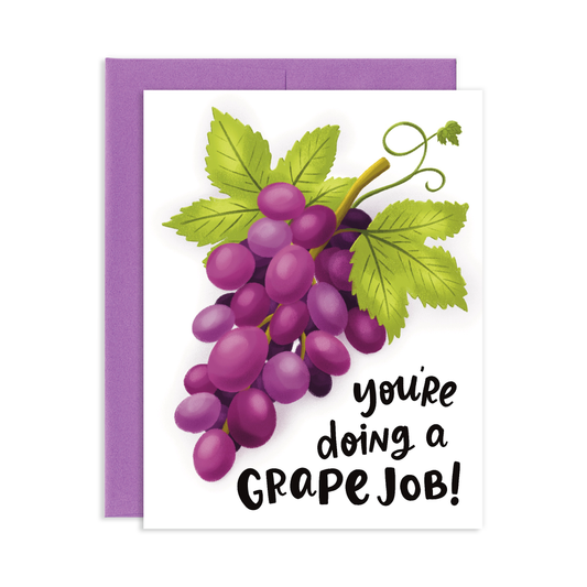 Grape Job Congrats Greeting Card