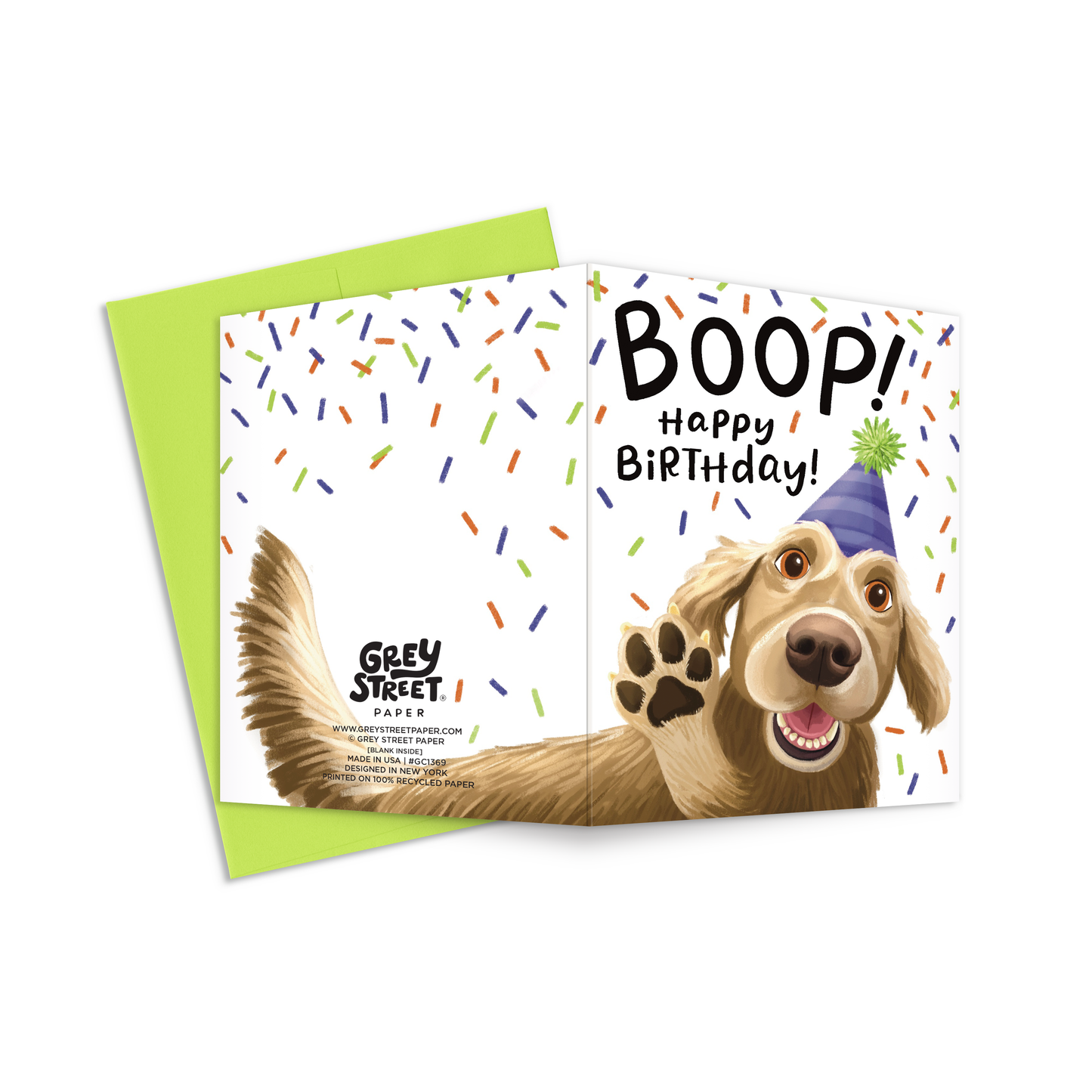 Boop Dog Birthday Greeting Card