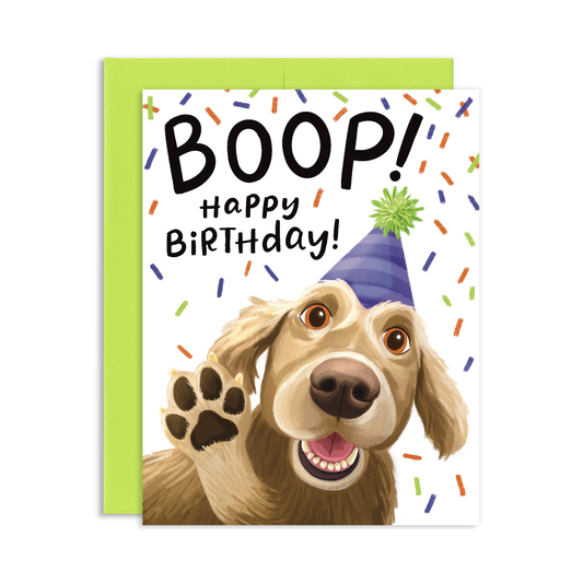 Boop Dog Birthday Greeting Card