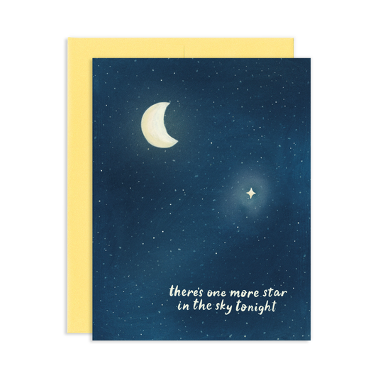 One More Star In The Sky Sympathy Greeting Card