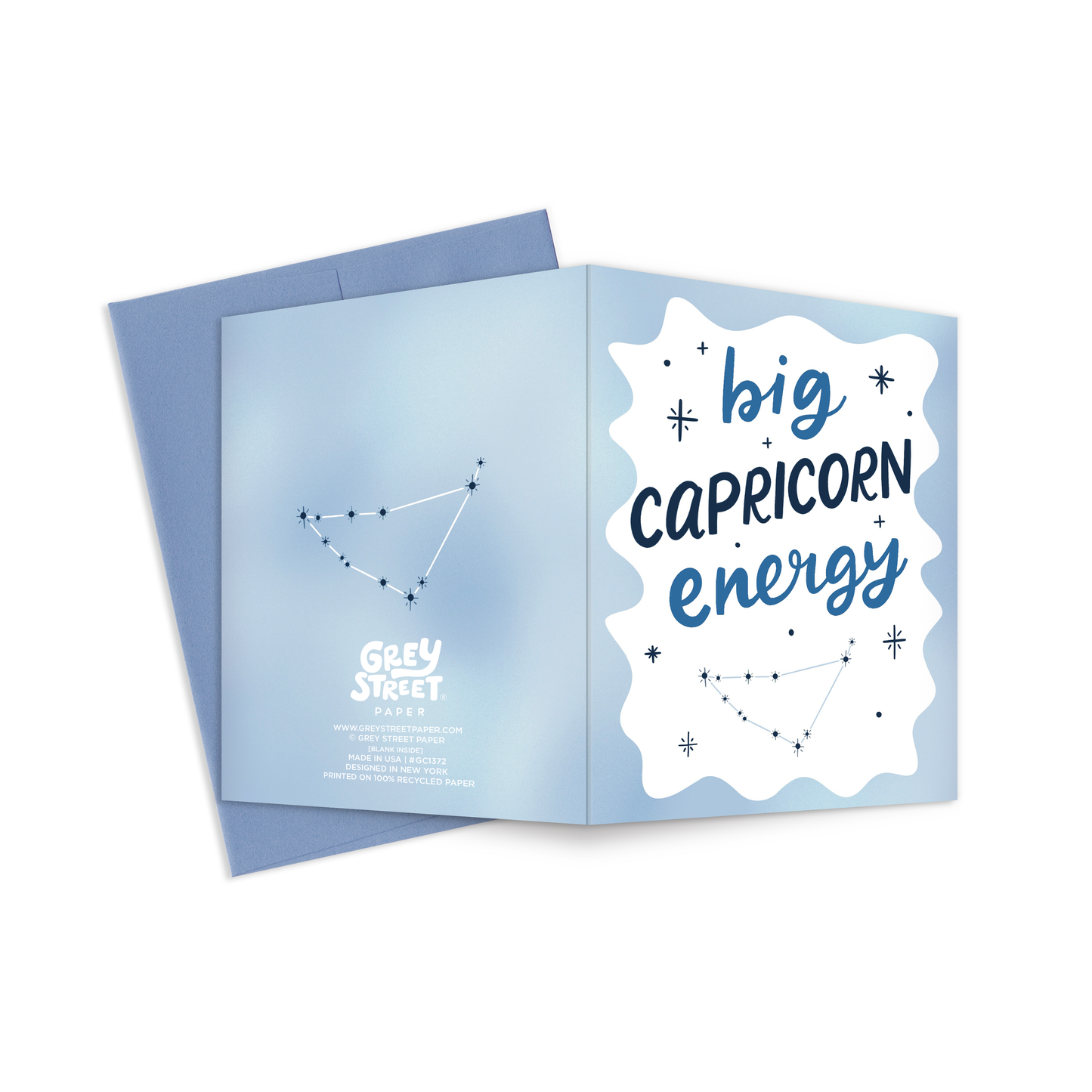 Big Capricorn Energy Birthday Greeting Card