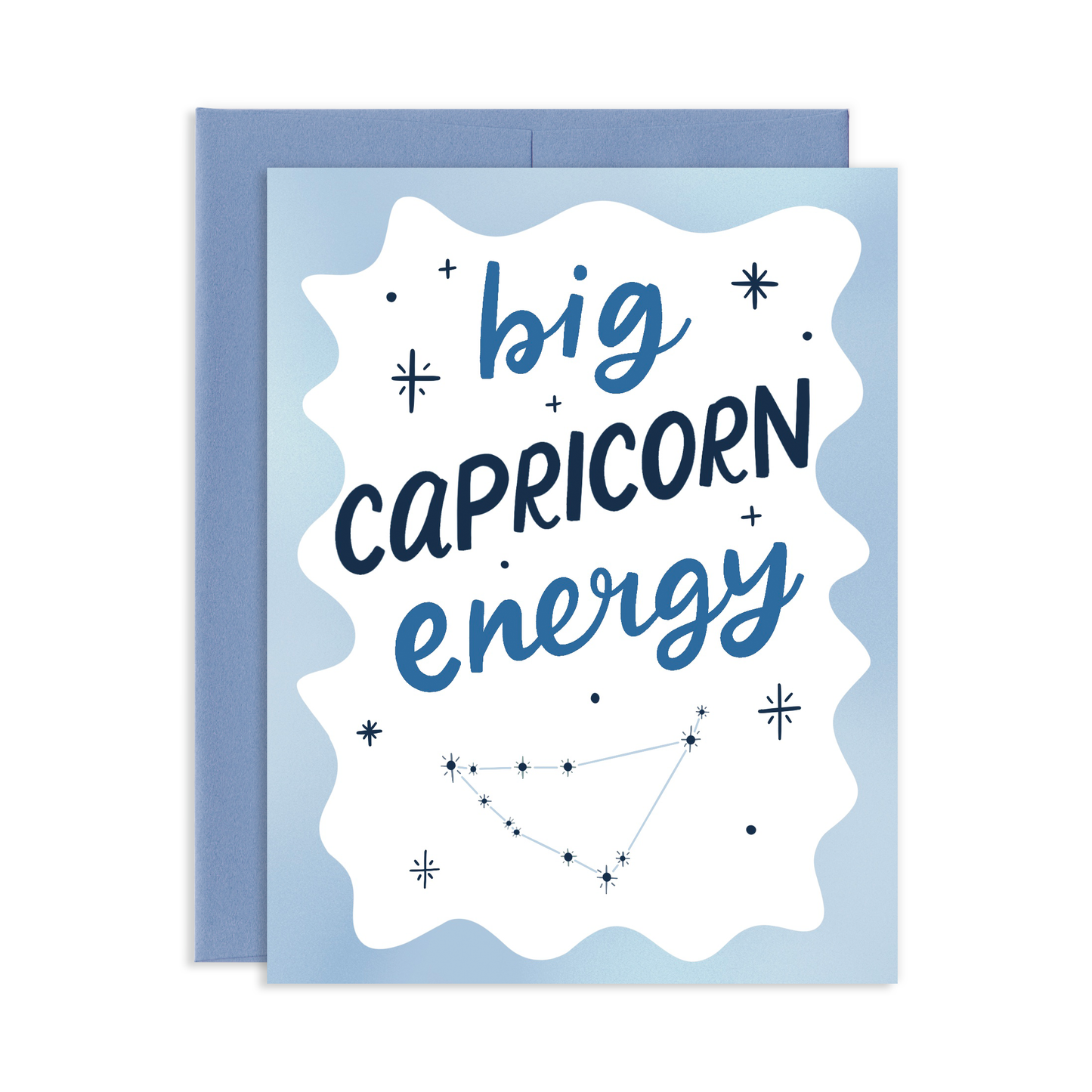 Big Capricorn Energy Birthday Greeting Card