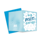 Big Pisces Energy Birthday Greeting Card