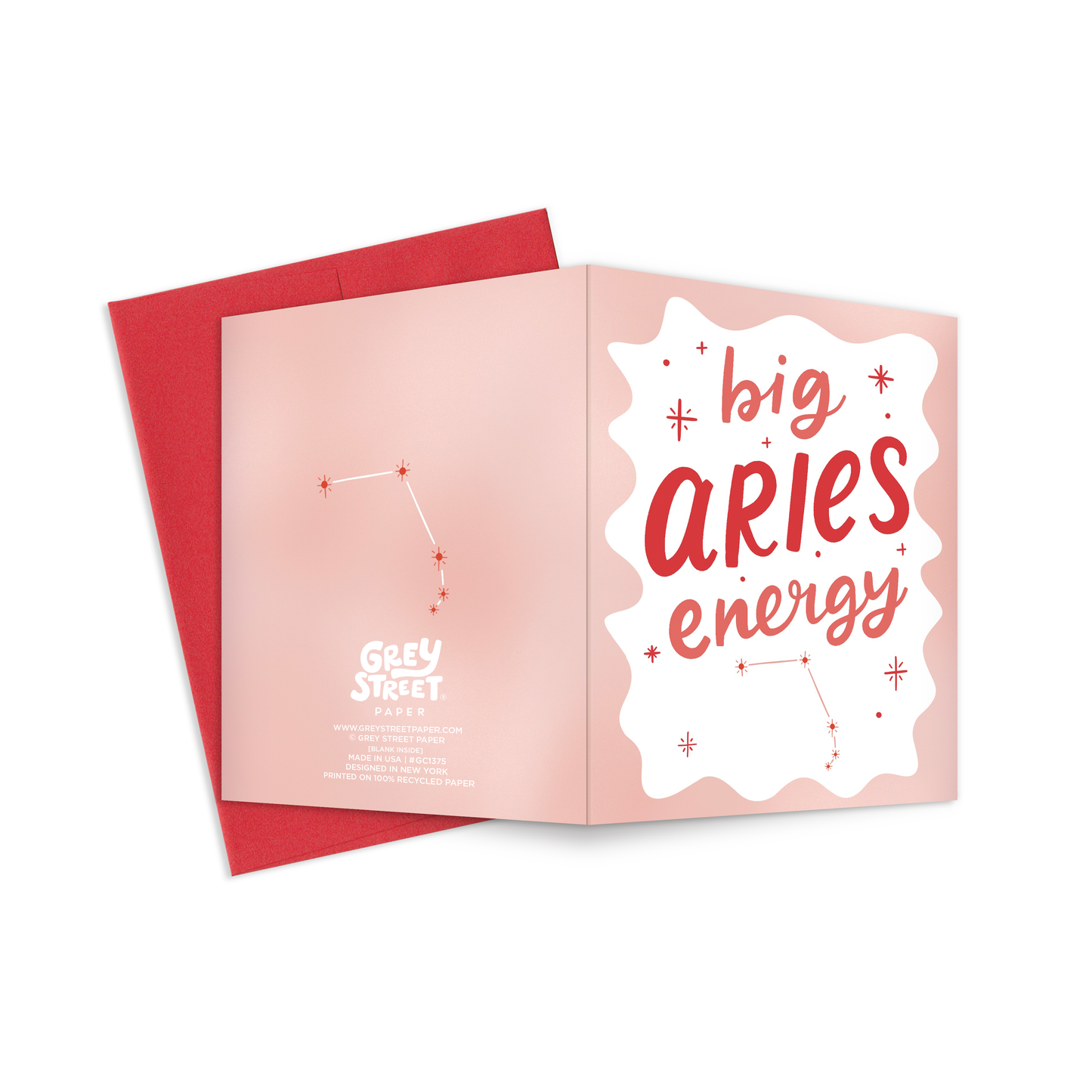 Big Aries Energy Birthday Greeting Card