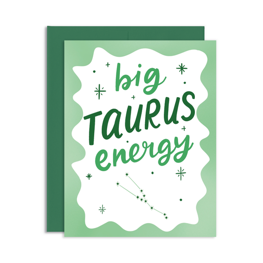 Big Taurus Energy Birthday Greeting Card