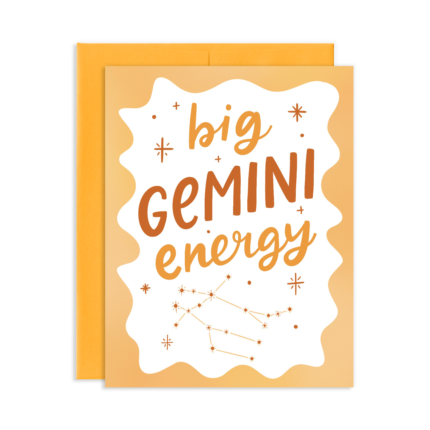 Big Gemini Energy Birthday Greeting Card