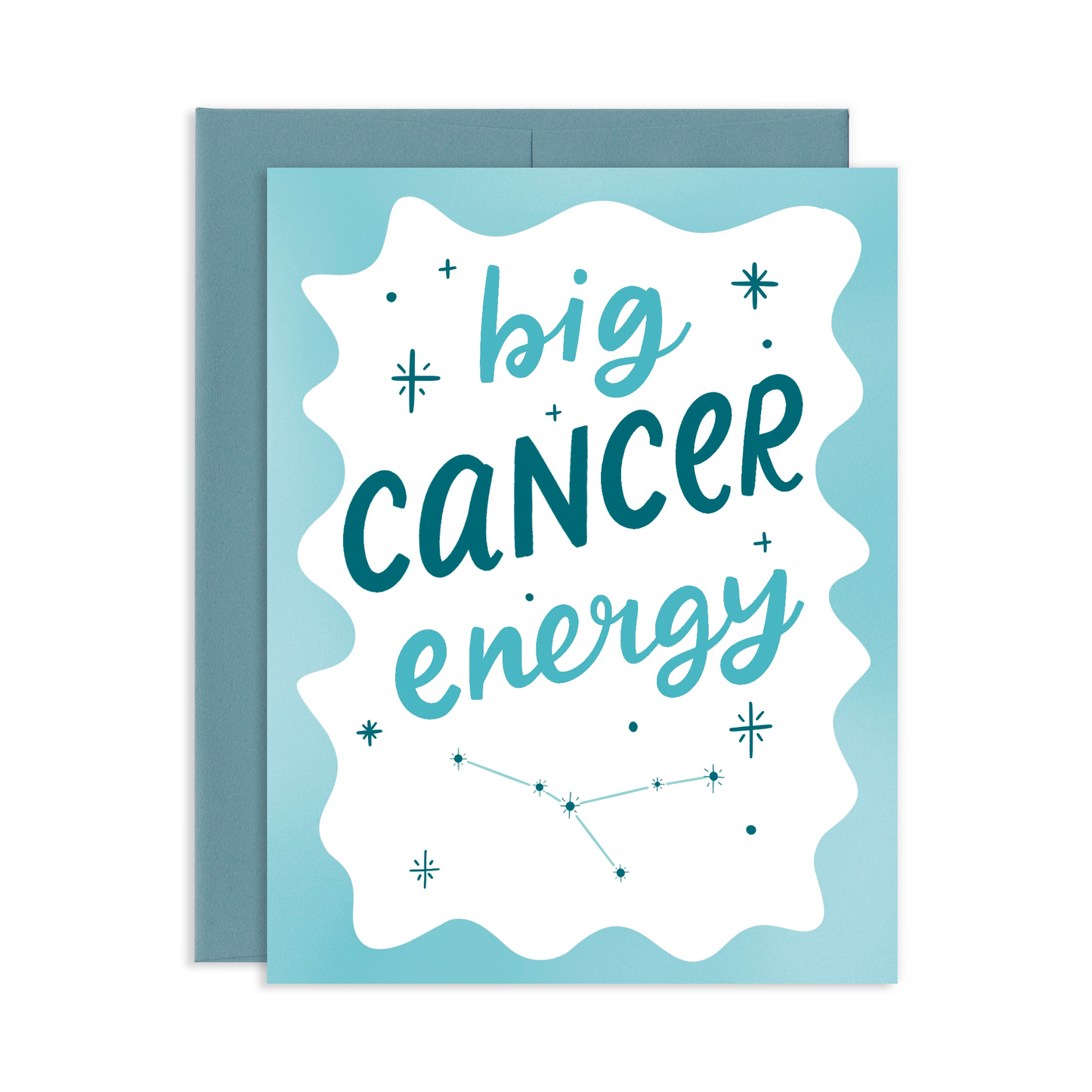 Big Cancer Energy Birthday Greeting Card