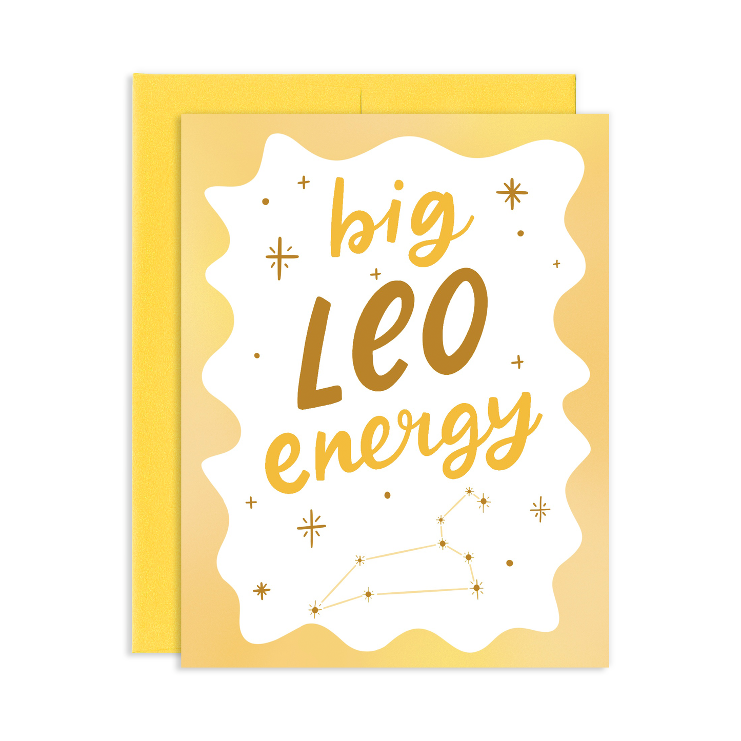 Big Leo Energy Birthday Greeting Card