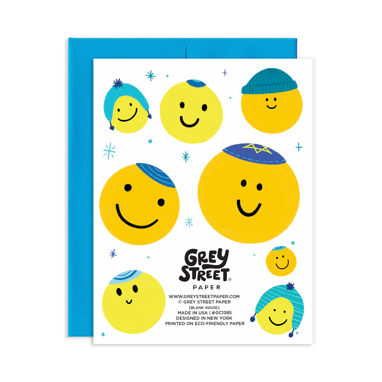 Sending Hanukkah Smiles Hanukkah Greeting Card