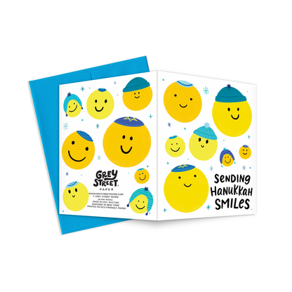 Sending Hanukkah Smiles Hanukkah Greeting Card