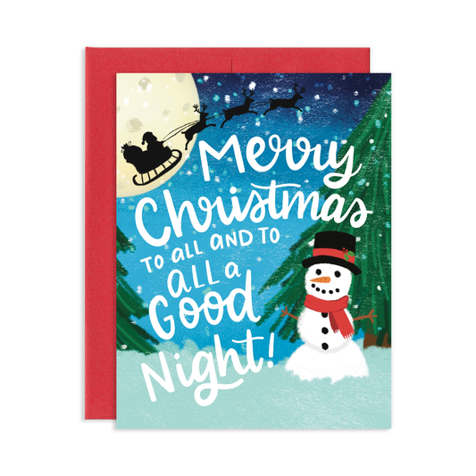 Merry Christmas To All Christmas Greeting Card