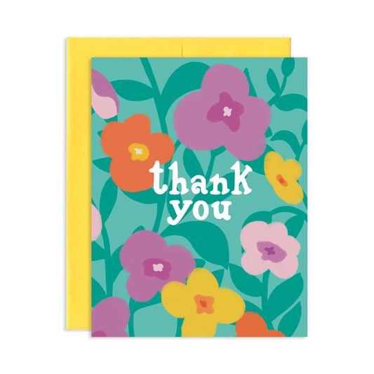 Floral Thank You Greeting Card | Old Logo