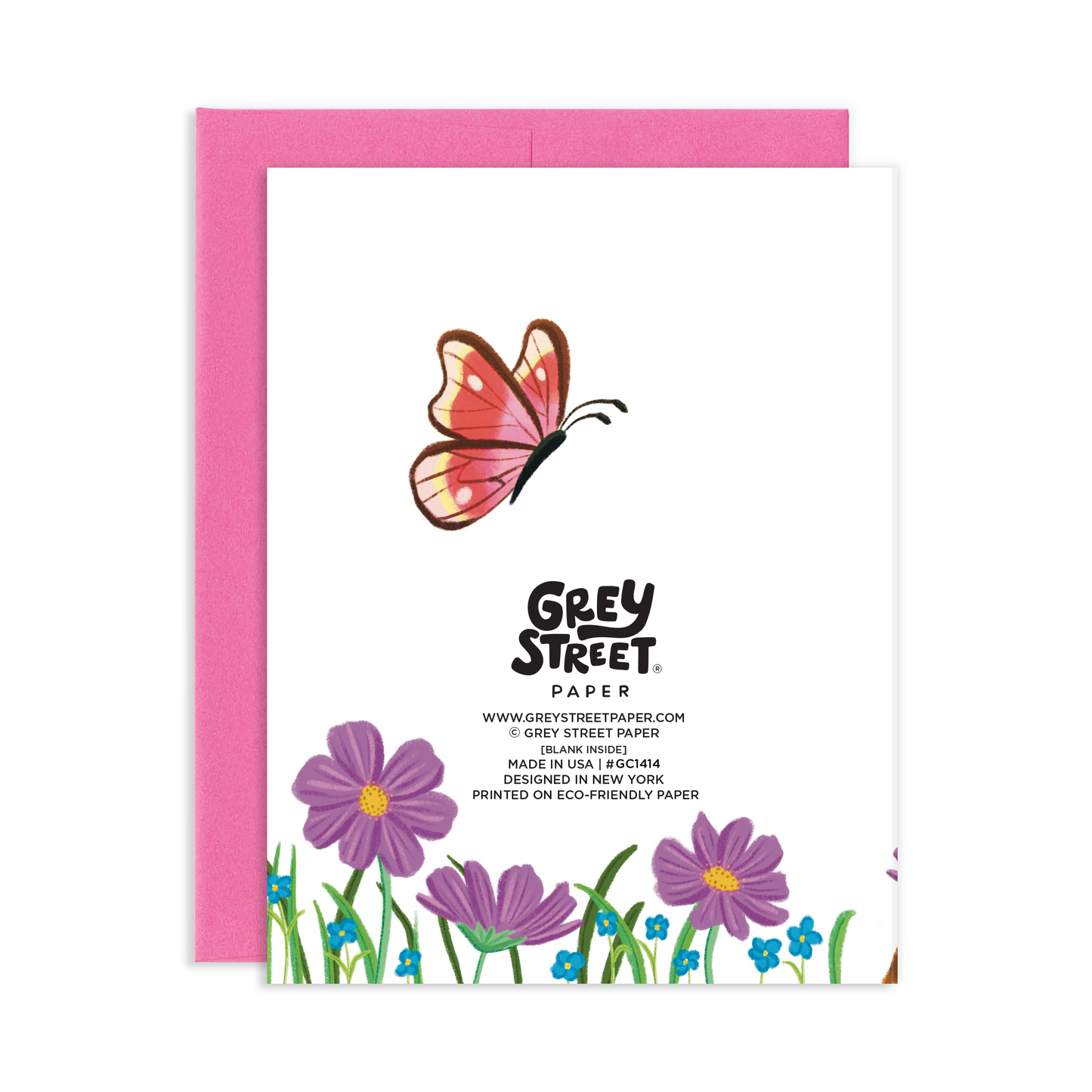 You Make My Heart Flutter Cute Dog Admiring Butterfly Valentine Greeting Card