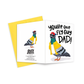Fly Guy Pigeon Dad Greeting Card