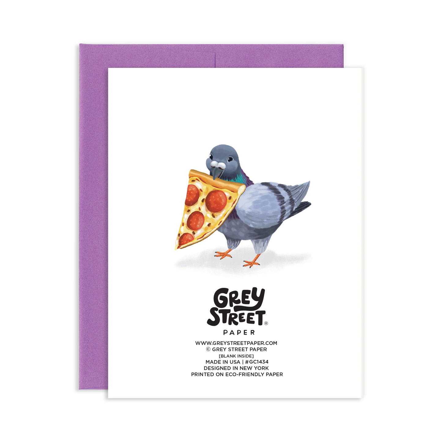 Special Delivery Pizza Pigeon Friendship Greeting Card