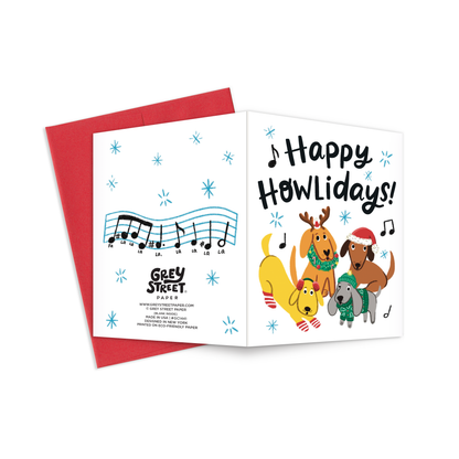 Happy Howlidays Dog Greeting Card