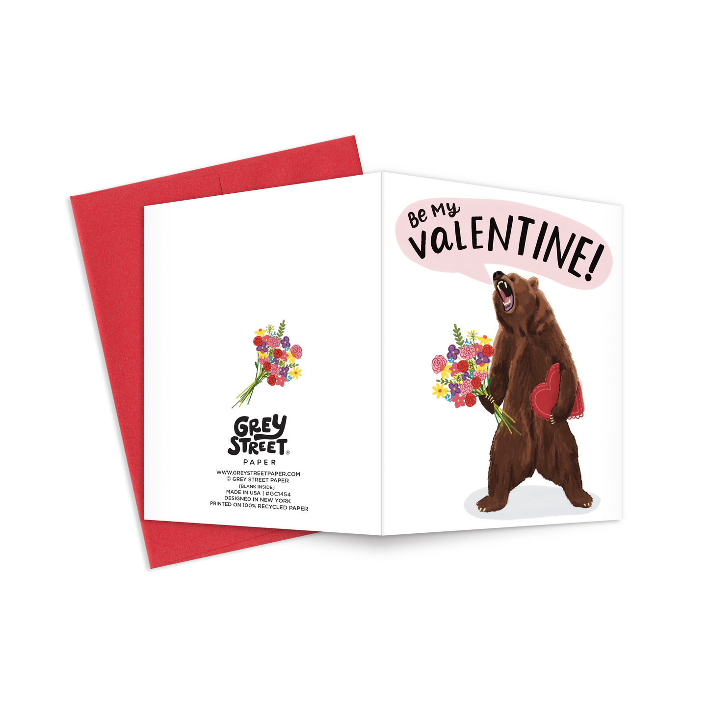 Bear Valentine's Day Greeting Card