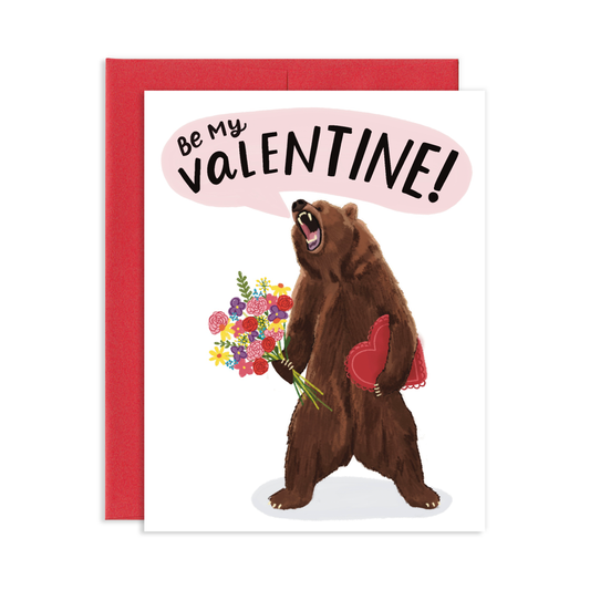 Bear Valentine's Day Greeting Card